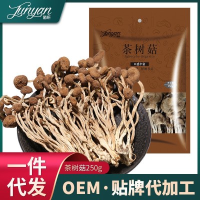 【批发代加工】茶树菇250克不开伞茶菇菌菇干货未开伞茶树菇