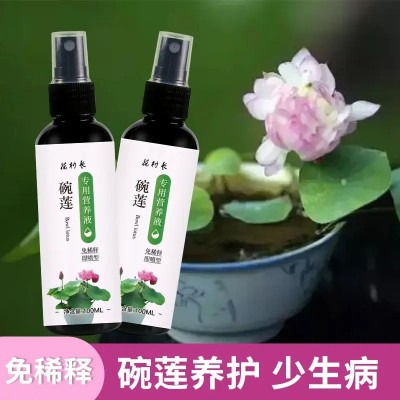 碗莲专用营养液水培水溶肥睡莲肥料通用种子发芽生根促开花防黄叶