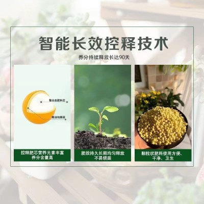 缓释肥花肥料家用养花通用型氮磷钾复合肥盆栽花卉绿植缓释 肥颗粒